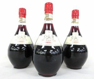 送料300円(税込)■dy065■赤ワイン F.LLI GRATI VILLA GALIGA CHIANTI 2018 750ml 3本【シンオク】