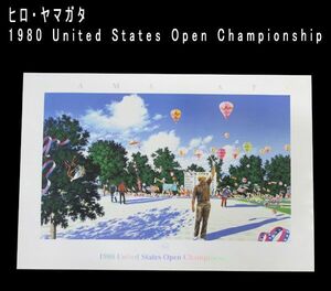 送料300円(税込)■ch958■ヒロ・ヤマガタ アートポスター 1980 United States Open Championship【シンオク】