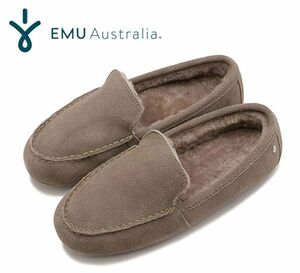 送料300円(税込)■at348■箱付 レディース EMU Australia デイビス モカシン(W13011) 24cm 17930円相当(柊)【シンオク】