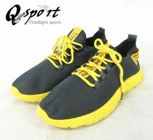 送料300円(税込)■lz037■Qengine sport フィールドライトスポーツ スニーカー 43/26.5cm (QSF-QCF012GL)【シンオク】