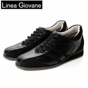  postage 300 jpy ( tax included )#zf005# men's ITALICO Linea Giovane style up sneakers black 24cm [sin ok ]