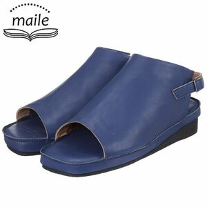  postage 300 jpy ( tax included )#dp247# my re is . water soft ram leather sandals navy S 12100 jpy corresponding [sin ok ]