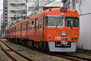 【鉄道写真】伊予鉄道3000系　3309F　＠大手町～松山市　L版　(商品番号506)