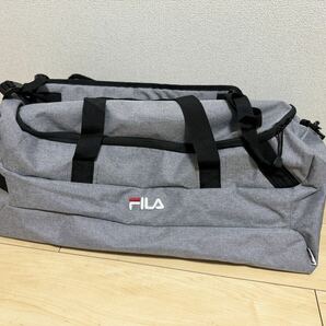 ★フィラ FILA 3way ボストンバッグ グレー ブランド ロゴ 美品★