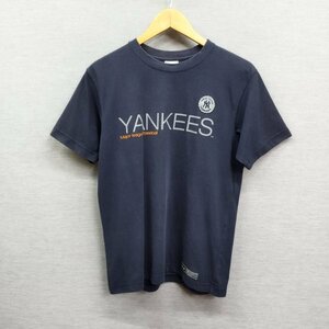E356 UNIQLO ユニクロ UT 半袖 Tシャツ S ネイビー YANKEES ヤンキース ロゴ グラフィック MLB メジャーリーグ 野球 プリント