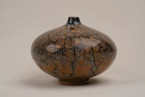 中国 古美術 窯変 球型 花瓶 南宋
