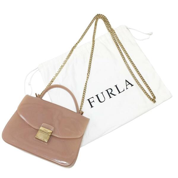 FURLA フルラ キャンディシュガー ミニ 2WAYバッグ チェーンショルダー