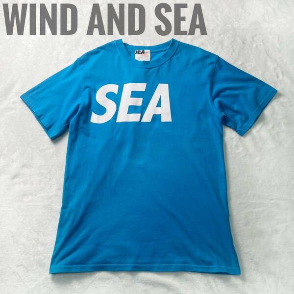 【極美品】WIND AND SEA × MADNESS ウィンダンシー マッドネス コラボ Tシャツ スカイブルー M