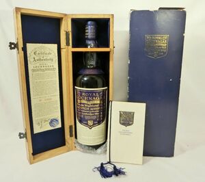 1000 jpy start sake SCOTCH WHISKY ROYAL LOCHNAGAR SINGLE HIGHLAND MALT SELECTED RESERVE 750ml 43%ro ho naga- not yet . plug box attaching 4 sake H515