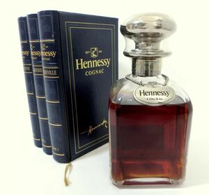 1000円スタート 酒 COGNAC Hennessy シルバートップ 700ml 40％ コニャック ヘネシー ライブラリ ブック型 未開栓 箱付 2 △△酒B525