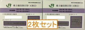 【10】甲南☆JR東日本2枚セット☆株主優待割引券☆2024.6.30☆クレジット払い不可【管理158】