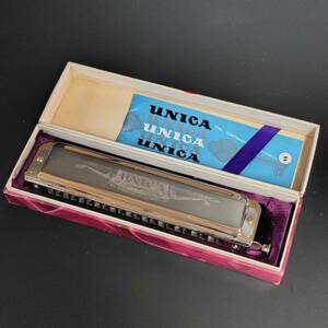 楽器 TOMBO トンボ ハーモニカ UNICA FULL CHROMATIC HARMONICA 箱付 管理番号YH-174 