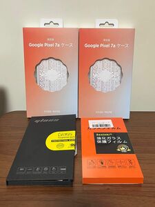 Google Pixel 7a 専用本体保護カバー2個＋専用液晶画面保護ガラスシート2個＋オマケ