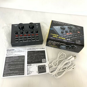 【未使用品】ライブ サウンドカードwith12Effect　コードに汚れ有(M0522-3)