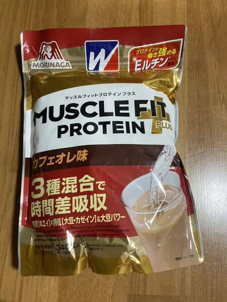 ウイダー マッスルフィットプロテインプラス カフェオレ味 360g 森永製菓