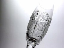 ■ボヘミアグラス　　ペア・シャンパンフルート　　クリスタルグラス　　５００ＰＫ　　　〈同梱対象商品〉_画像4