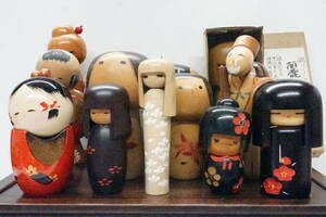 * Showa Retro традиция kokeshi произведение kokeshi .... высота примерно 11cm~20cm совместно 13 пункт традиция прикладное искусство японская кукла горячие источники земля производство украшение ....*3