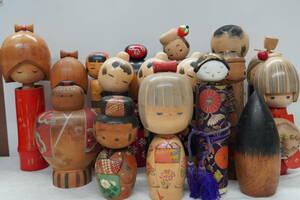 * Showa Retro традиция kokeshi произведение kokeshi .... высота примерно 17cm~30cm совместно 17 пункт традиция прикладное искусство японская кукла горячие источники земля производство украшение ....*1