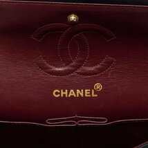 CHANELシャネルマトラッセ ダブルフラップ チェーンショルダー ラムスキン 黒（ゴールド金具） レディース バッグ ショル_画像9