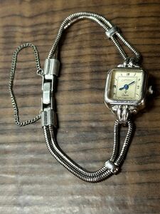 電池、新品交換　CAPUCCI ALL SILVER sv925 銀無垢　アンティーク　レディース　腕時計　貴重　ホールマーク入り