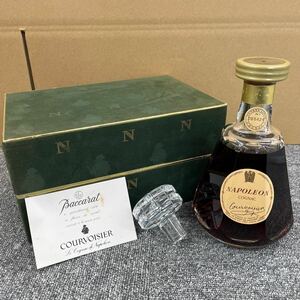 176. ★未開栓★ クルボアジェ Courvoisier ナポレオン NAPOLEON バカラクリスタル 700ml ブランデー コニャック 箱付 古酒 