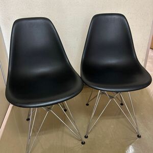 【127407】Herman Miller ハーマンミラー イームズ チェア 2脚セット ブラック★引き取り大歓迎★千葉県浦安市★