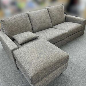 nitoli cloth-covered couch sofa N- pocket A7 3 seater . gray low sofa * receipt warm welcome * Chiba prefecture Urayasu city *