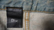 【希少】Dior homme ディオールオム ラスター加工 アイスブルーデニムパンツ 【2004s/s｜サイズ29】Hedi Slimane期 エディ期 ジーンズ_画像3