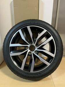 volkswagen ゴルフ7純正ホイール　ほぼ新品タイヤ付き1本　225/45r17 5G0601025BT