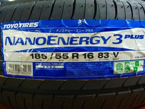 【送料無料】夏タイヤ　2024年製　 TOYO NANO ENERGY3+ 185/55R16 ４本セット税込￥39,800-