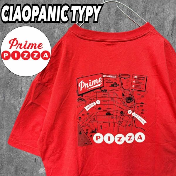 CIAOPANIC TYPY Prime PIZZA コラボ 半袖Tシャツ