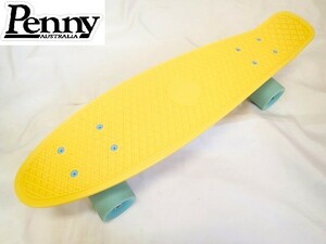 0528①[H]!Pennype колено скейтборд скейтборд желтый 22 дюймовый 57cm!