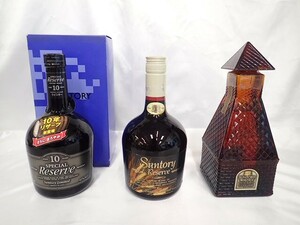 0528③［H］♪未開栓古酒　SUNTORY　WHISKY　サントリーウイスキー　リザーブ　特級・従価含む　750ｍｌ　760ｍｌ　43％　3本♪