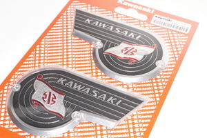 カワサキ純正部品 Kawasaki タンクエンブレム 左右セット リバーマーク J2012-0009 送料込 01-0119 