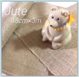 【Jute cloth】ジュートクロス / 麻布〈38cm×3m〉/ 根巻き 幹巻き ガーデニング ドライフラワー ラッピング