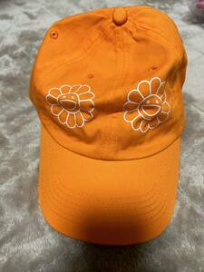 TAKASHI MURAKAMI FLOWER HAT ORANGE 村上隆 フラワー ハット キャップ オレンジ size FREE 新品未使用品 被り物 帽子 