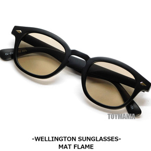 送料無料 ウェリントン サングラス メンズ レディース ウエリントン型 伊達眼鏡 眼鏡 マットフレーム ライトカラー 色付き ブラウン 新品
