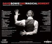 DAVID BOWIE / ONE MAGICAL MOMENT - VANCOUVER REHEARSALS 1976 - SPECIAL 2023 STARMAN EDITION (2CD+DVD) _画像3