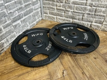 WILDFIT ワイルドフィット オリンピックプレートセット 20Kg×2/穴径28mm 筋トレ 「S17745」_画像1