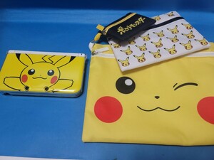 Nintendo Nintendo 3DS LL Pikachu yellow Pokemon center limitation version pouch etc. extra attaching 