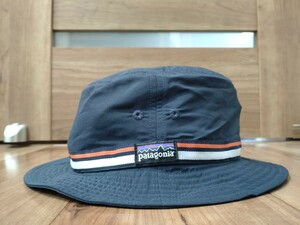 patagonia パタゴニア バケットハット 帽子 キャップ ハット ダックビル ウェーブフェアラー バケハ　ネイビー　サーフブリム