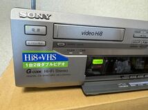 【中古】SONY(ソニー) Hi8+VHS ビデオデッキ WV-H6　ジャンク扱い_画像9
