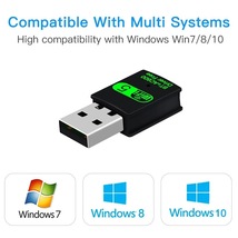 Wi-Fi & Bluetooth 2in1 アダプター 無線LAN子機 2.4/5GHz 600Mbps ワイヤレス PC WIFI 受信機 レシーバー アンテナ USB ブルートゥース -2_画像3