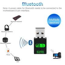 Wi-Fi & Bluetooth 2in1 アダプター 無線LAN子機 2.4/5GHz 600Mbps ワイヤレス PC WIFI 受信機 レシーバー アンテナ USB ブルートゥース -2_画像5