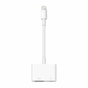純正品 Apple Lightning - Digital AVアダプタ　ライトニングケーブル HDMI変換アダプタ