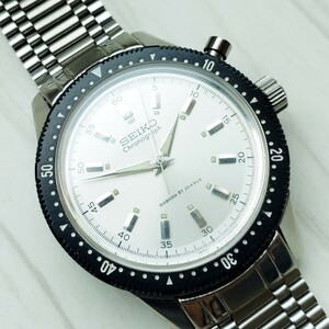 美品 稼働品 SEIKO CROWN セイコー クラウン 45899 ワンプッシュクロノ 東京オリンピックモデル 腕時計 手巻き 21石 希少 現状品