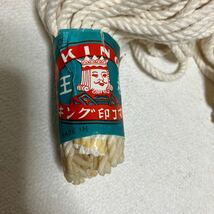 c386 60 当時物 スキル マスコット 手芸セット HUMAN BEAN ハンドメイド 人形 手作り 素材 キング印 コマひも テープ色褪せ有り まとめて_画像9