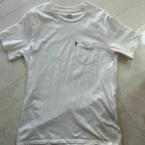 リーバイス　メンズ　白Tシャツ ポケットTシャツ 半袖 半袖Tシャツ 白　サイズS