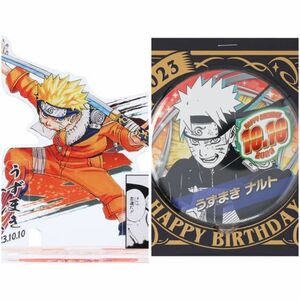 NARUTO ナルト 名場面ジオラマフィギュア バースデー缶バッジ