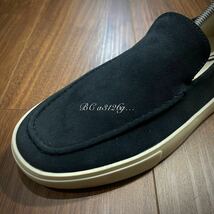 新品 ZARA LEATHER SLIP ON 26.0cm 40 GRAY メンズ ザラ 本革 スリッポン スニーカー シューズ やや厚底 タグ付き_画像3